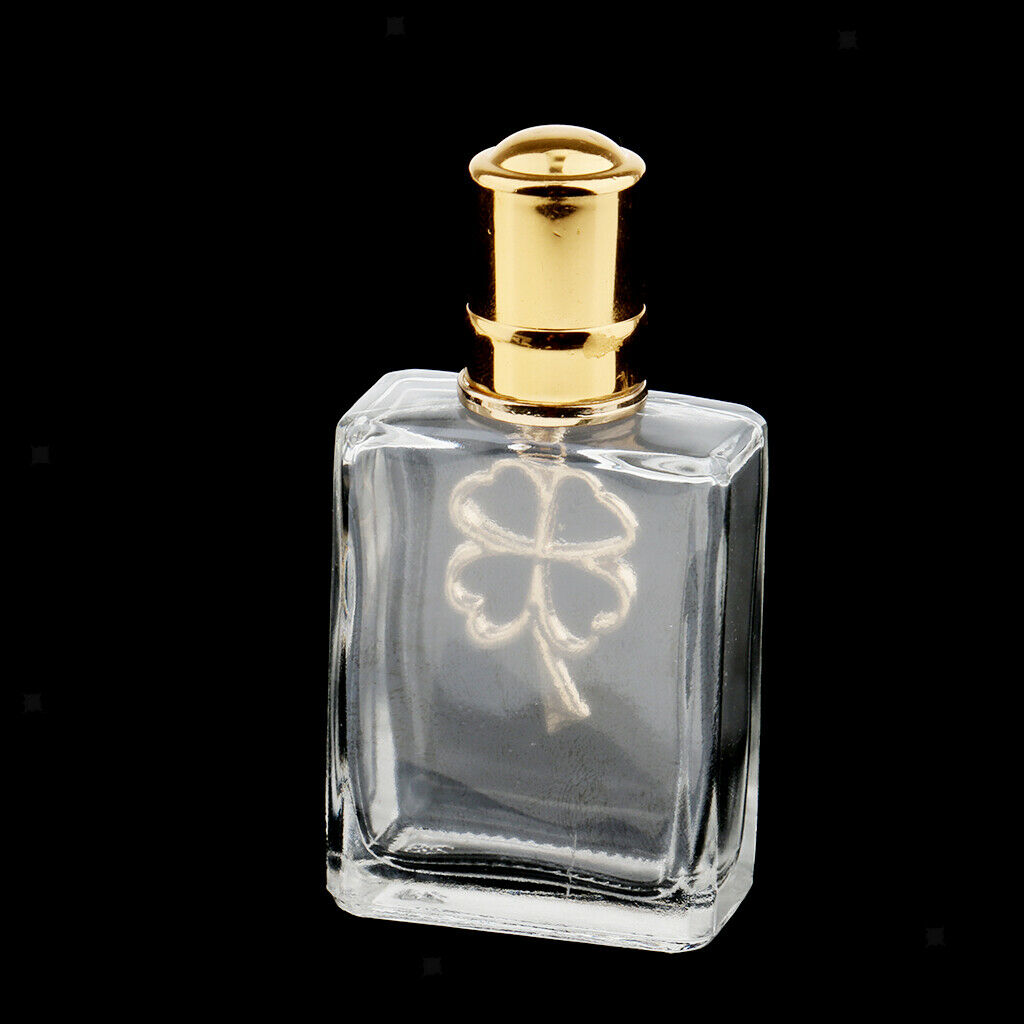 Makeup Essential Oil Perfume Glass Bottle Storage Clear Case Portable 15ml C