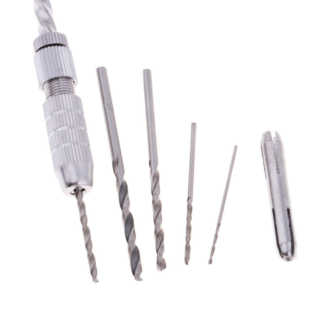 Mini Hand Drill Spiral Pin Vise Twist Chuck Manual Push Watch Jewelry Tool