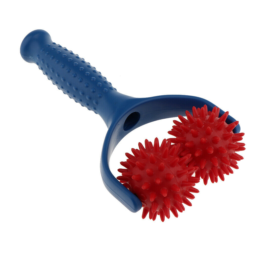 2x Travel Plastic Spiky Massage Ball Shoulder Muscle Massager Tools for Pain