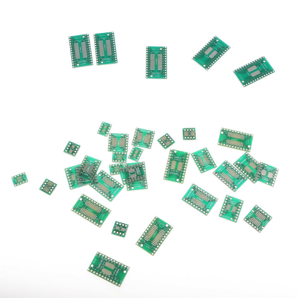 35x PCB Board Adapter SOP TSSOP (8 10 14 16 20 24 28)SMT Converter Pin Plate