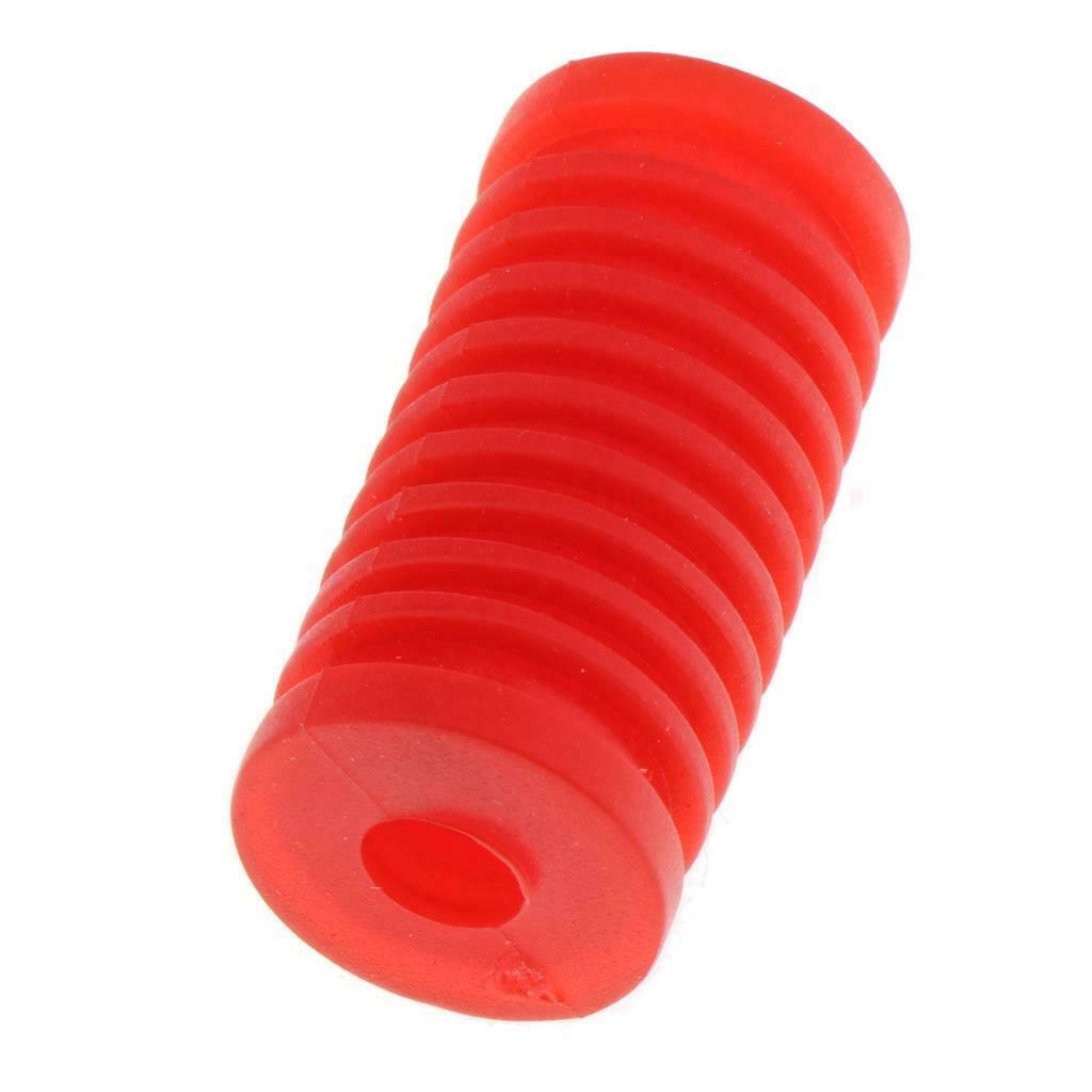 4x 35mm Rubber Red Footpeg Gear Lever Pedal For Yamaha YZF R1 R6 R6S YZF-R1