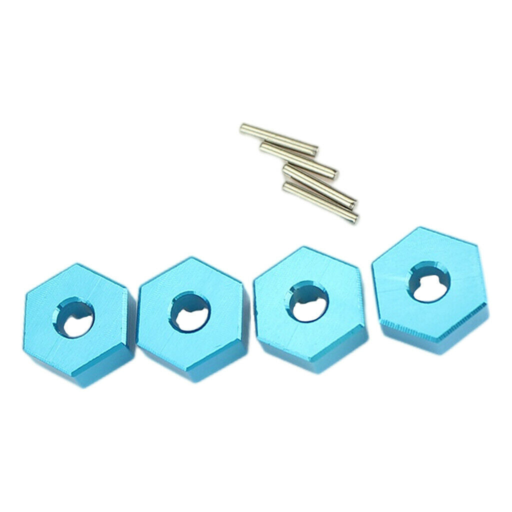 4Pcs Metal Wheel Hub Hex Adapter Fit For Wltoys 144001 124018 RC Car Upgrade