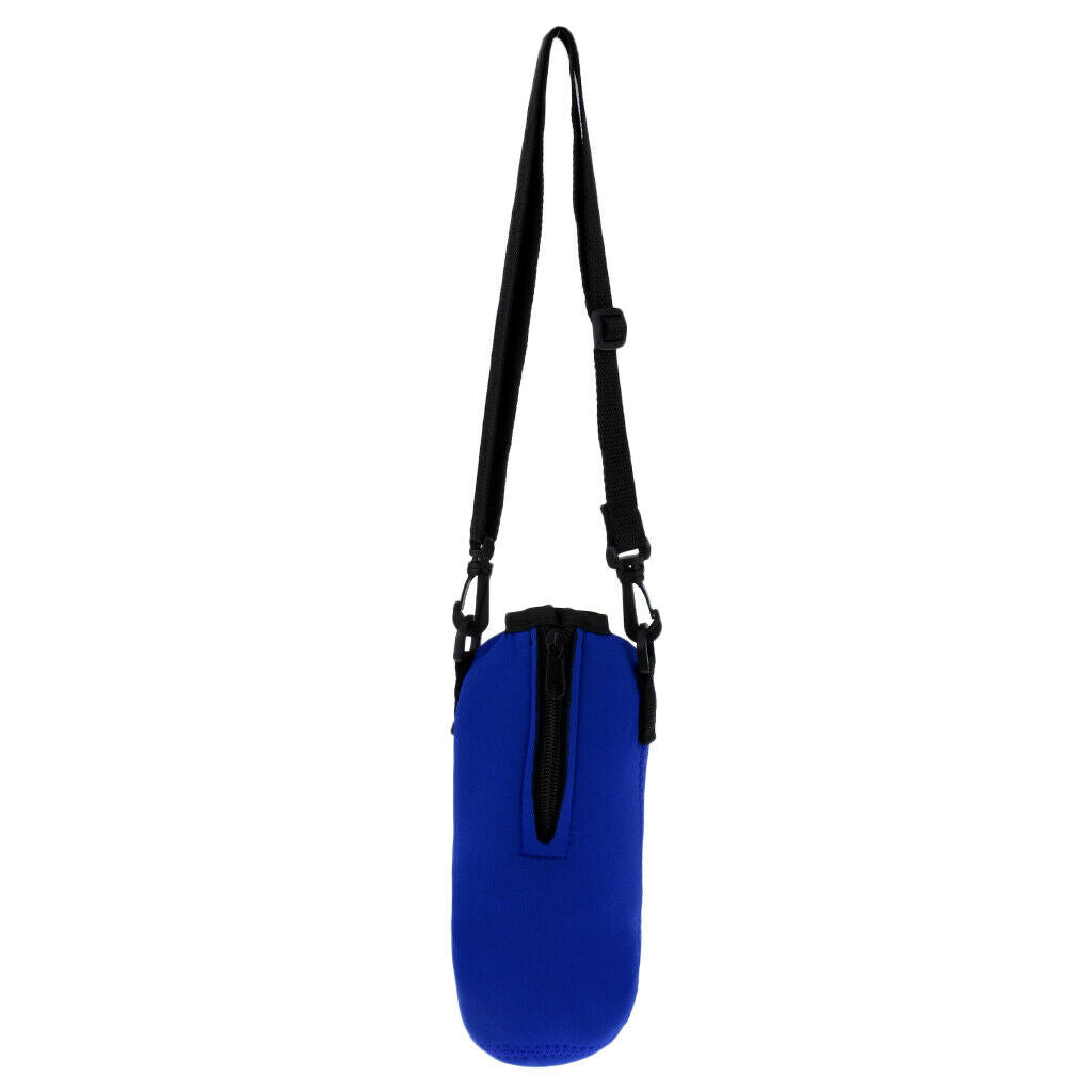 2X Sports Water Bottle Holder Water Bottle Sleeve with Adjustable Straps Blue