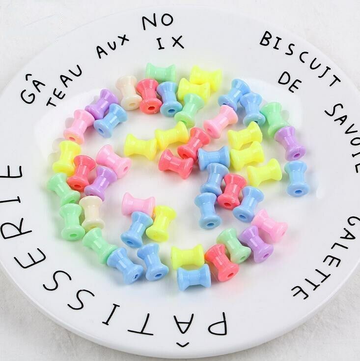 100pcs Dumbbell beads DIY Children's educational toys Beads accessories 13mm