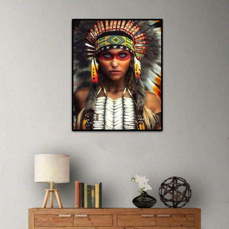 IndianDIY Oil Painting Paint By Numbers Kits with Brushes Acrylics Painting Kits