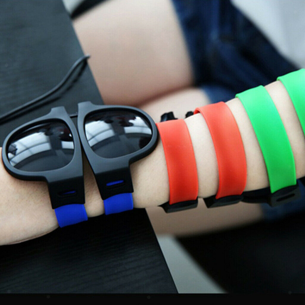 2x Fashion Folding Sunglasses UV-Protect Sun Glasses Adults Bracelet Trendy