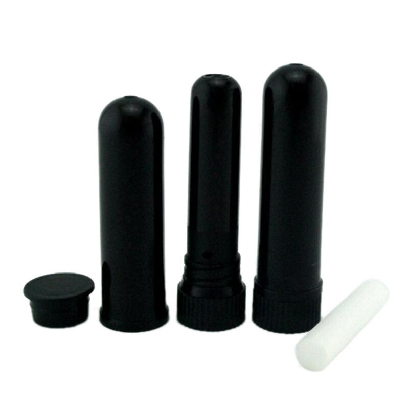 10x Essential Oil Aromatherapy Blank Nasal Inhaler Tubes Complete Stick Empty BR