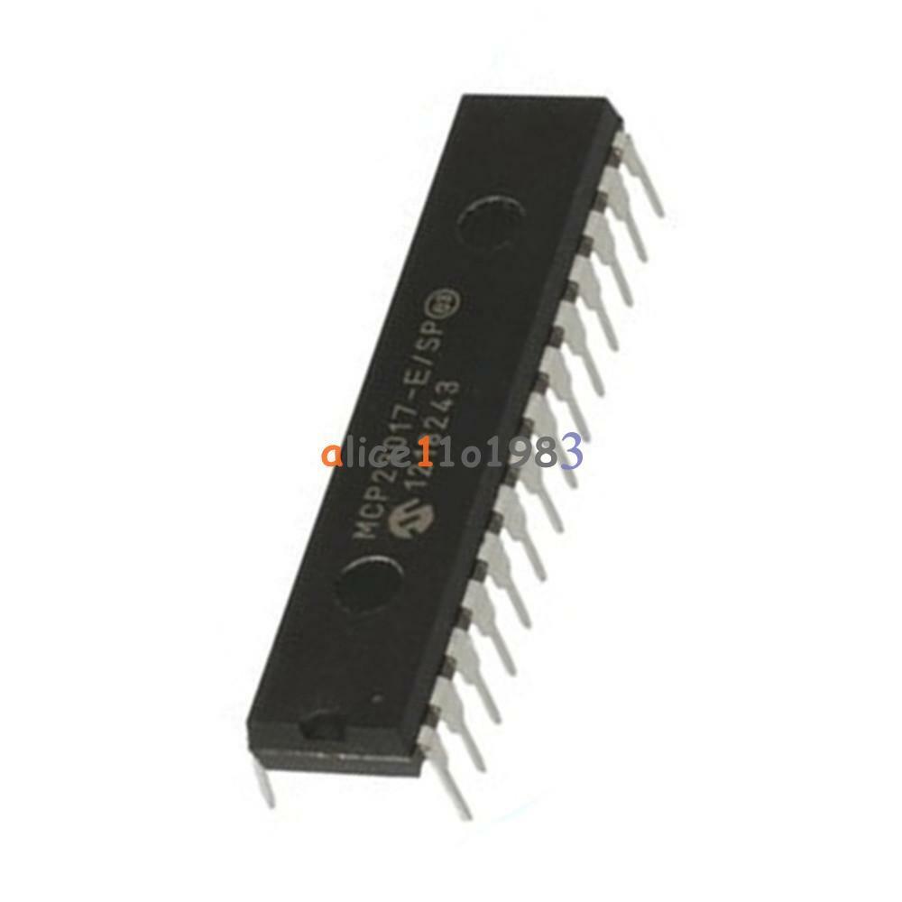 5PCS MCP23017-E/SP DIP-28 16 Bit I / O Expander I2C TOP