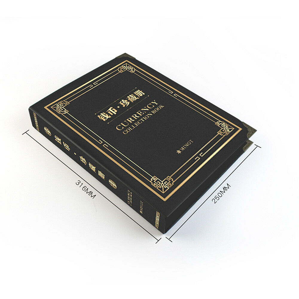 300PCS Pocket Currency Page Money Banknote Album Book Collection Storage Sheets