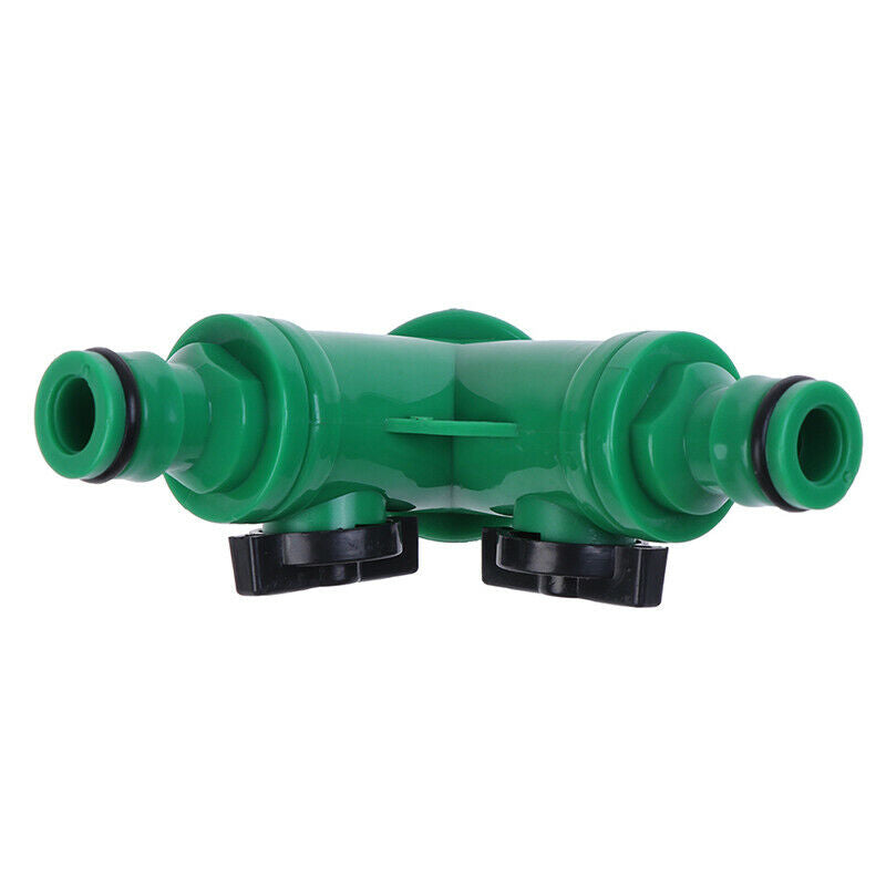 Irrigation 2way Tap Garden Tap valve Hose Pipe Splitter Quick ConnectorAd.l8