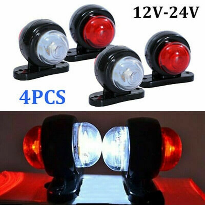 Car Truck Led Red White 12V/24V Side Marker Light Outline Lamps Car AccessorieG5