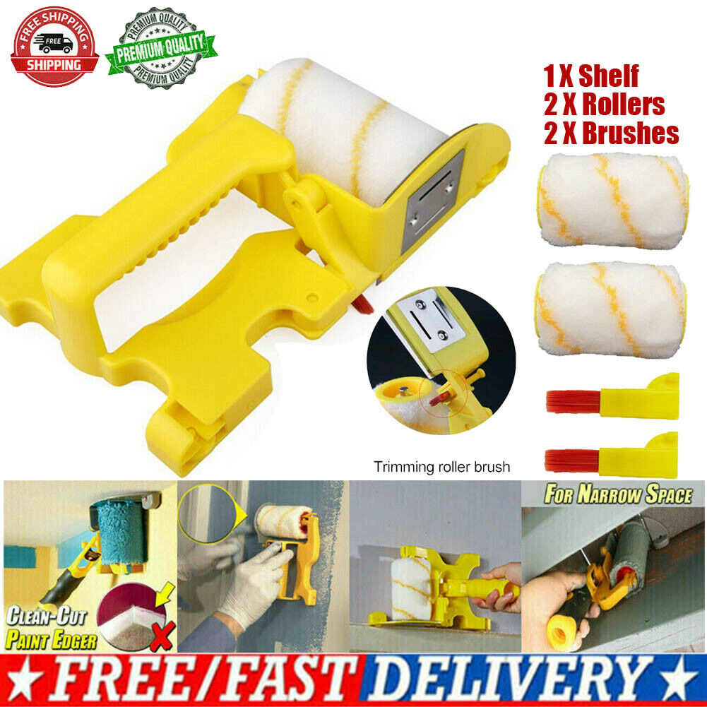 Clean-Cut Paint Edger Roller Brush Wall Ceiling Door Painting Roller Brush
