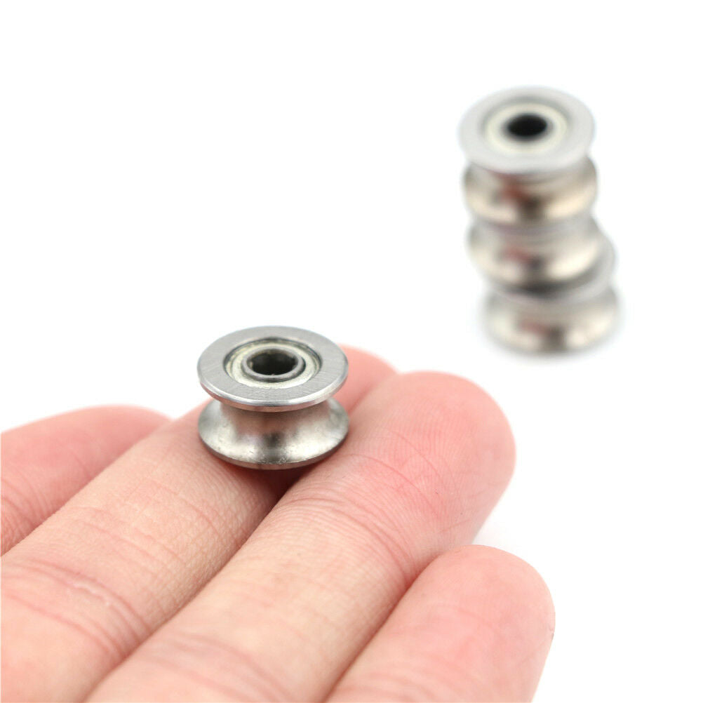 4PCS 4*13*7MM 624UU HCS U Groove Guide Pulley Rail Ball Bearings Whe.l8