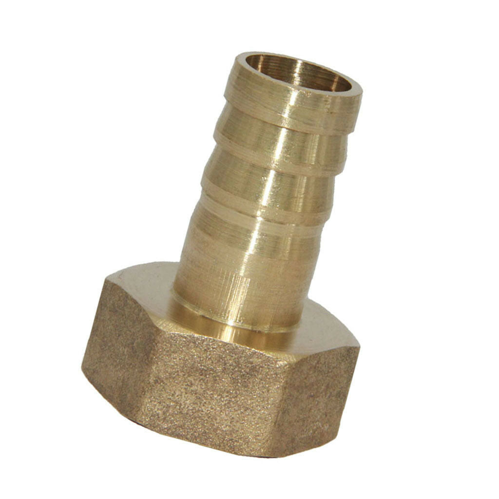 Straight Brass Fitting BSP 3/4'' Female 16mm Barb Quick Joint Pipe Connector