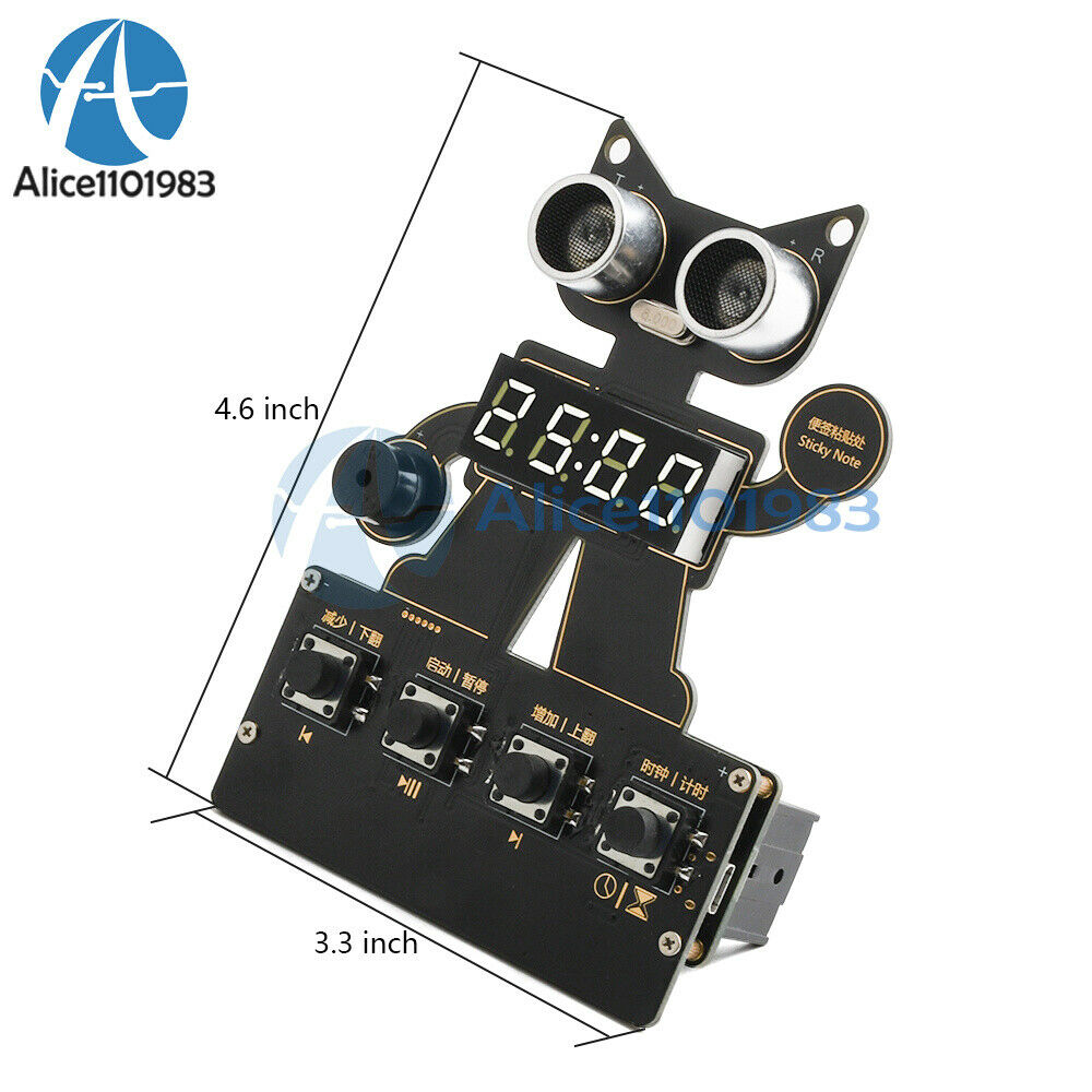 Digital LED Display Rotating Alarm Electronic Digital Children Clock Module
