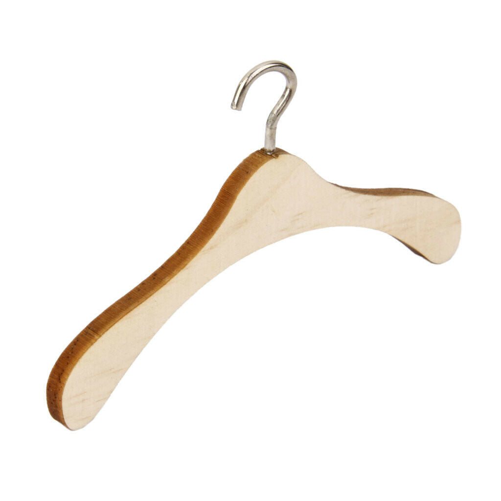 Wooden coat rack coat rack clothes rail & 10 metal hooks