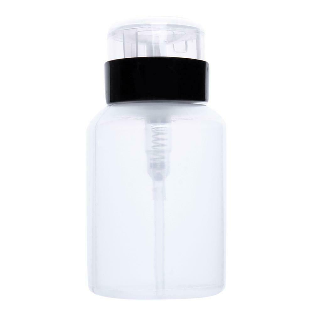 220ml High-Capacity Empty Pump Refillable Nail Polish Remover Bottles Tools @
