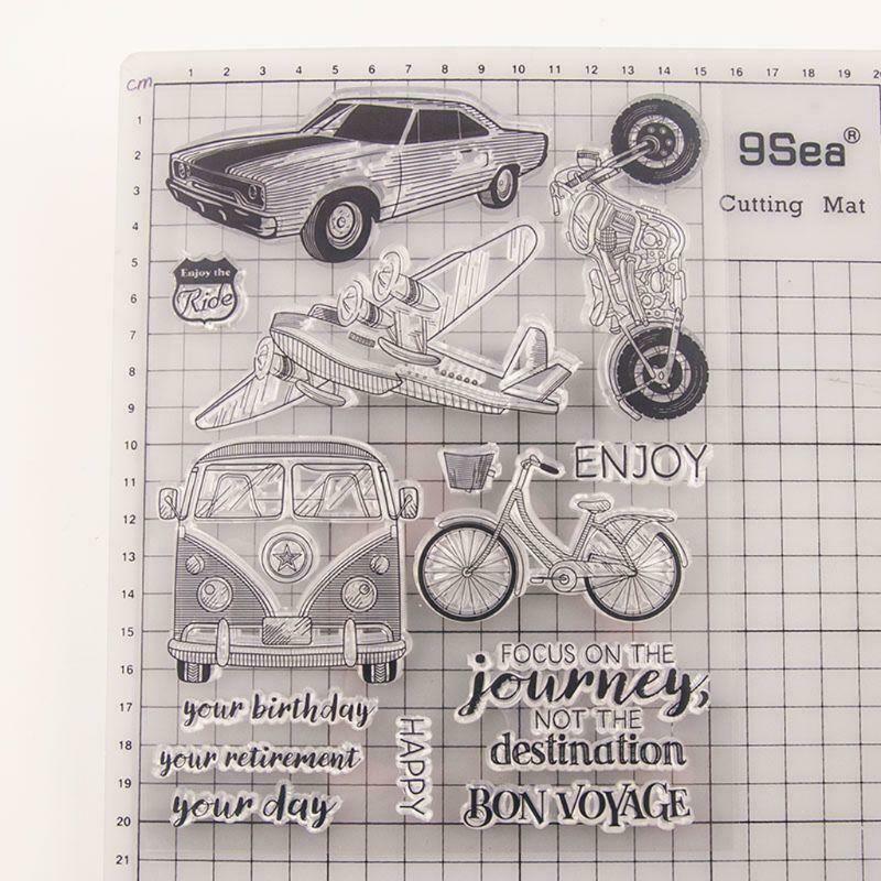 Transportation Silicone Clear Seal Stamp DIY Scrapbooking Embossing Photo Album