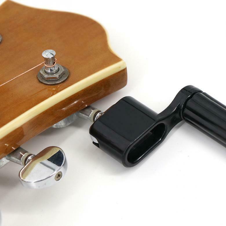 Black Guitar Winder Quick Speed Guitar Bass Peg Head String Tuning Tool