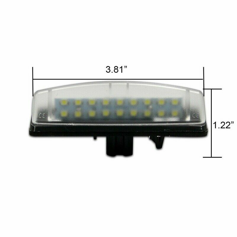 2x For  Is300 Is200 Ls430 Led License Plate Lights Lamps Direct Fit White H4O2O2