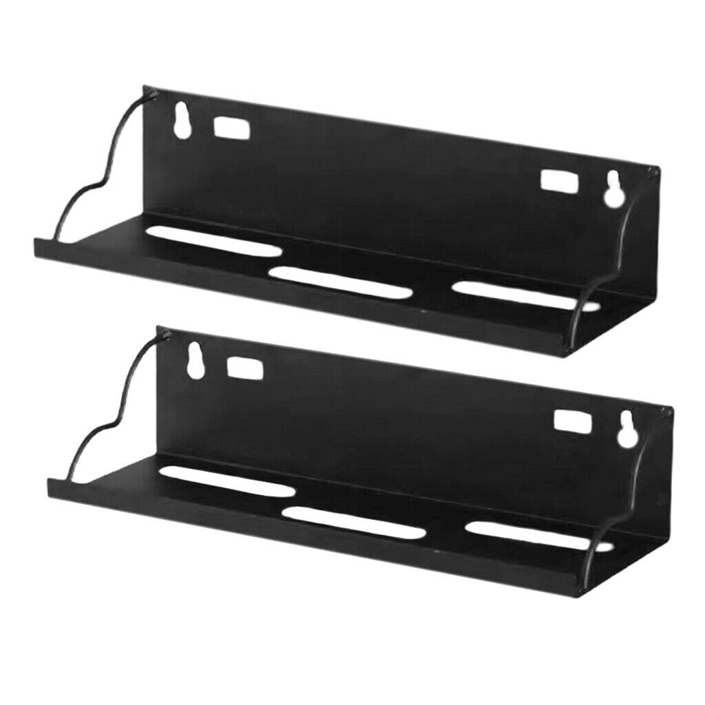 2pcs Wall Shelves Rack Floating Bracket Sundries Organizer for Bathroom
