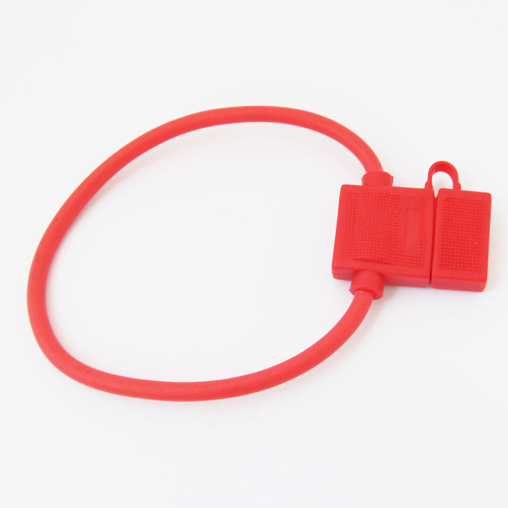 10pcs Red Medium In Line Waterproof Blade Fuse Holder for Car/Boat/Truck Audio