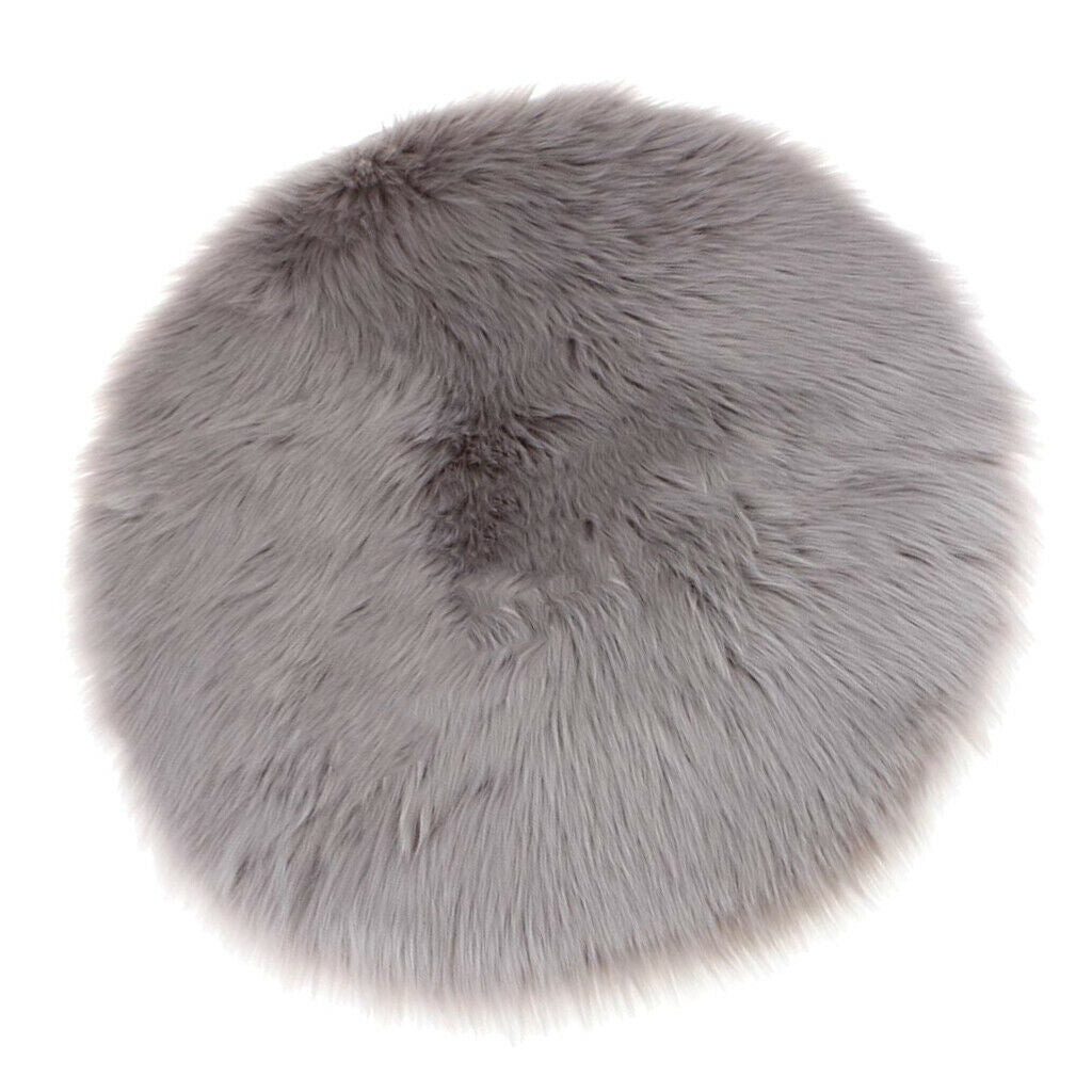 3Pieces Faux Sheepskin Sofa Cover Seat Pad Shaggy Area Rugs For Bedroom Floor