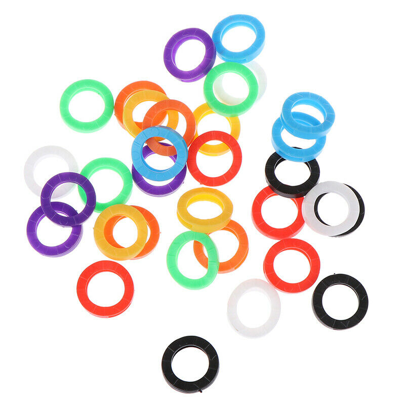 32X Bright Colors Hollow Silicone Key Cap Covers Topper Keyring GifHV J Re
