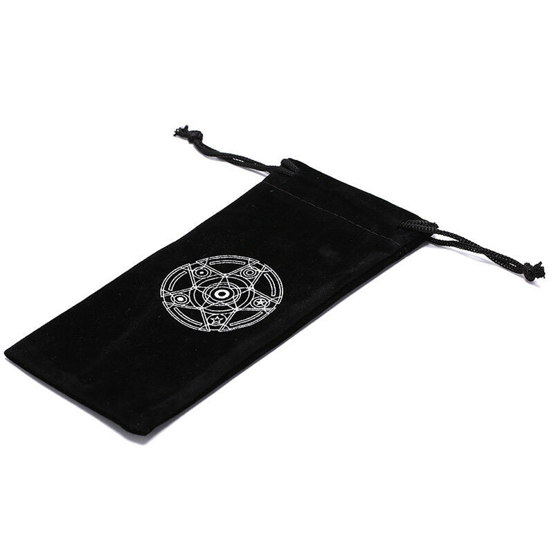velvet tarot card storage bag six-pointed star pattern board game card ba.l8