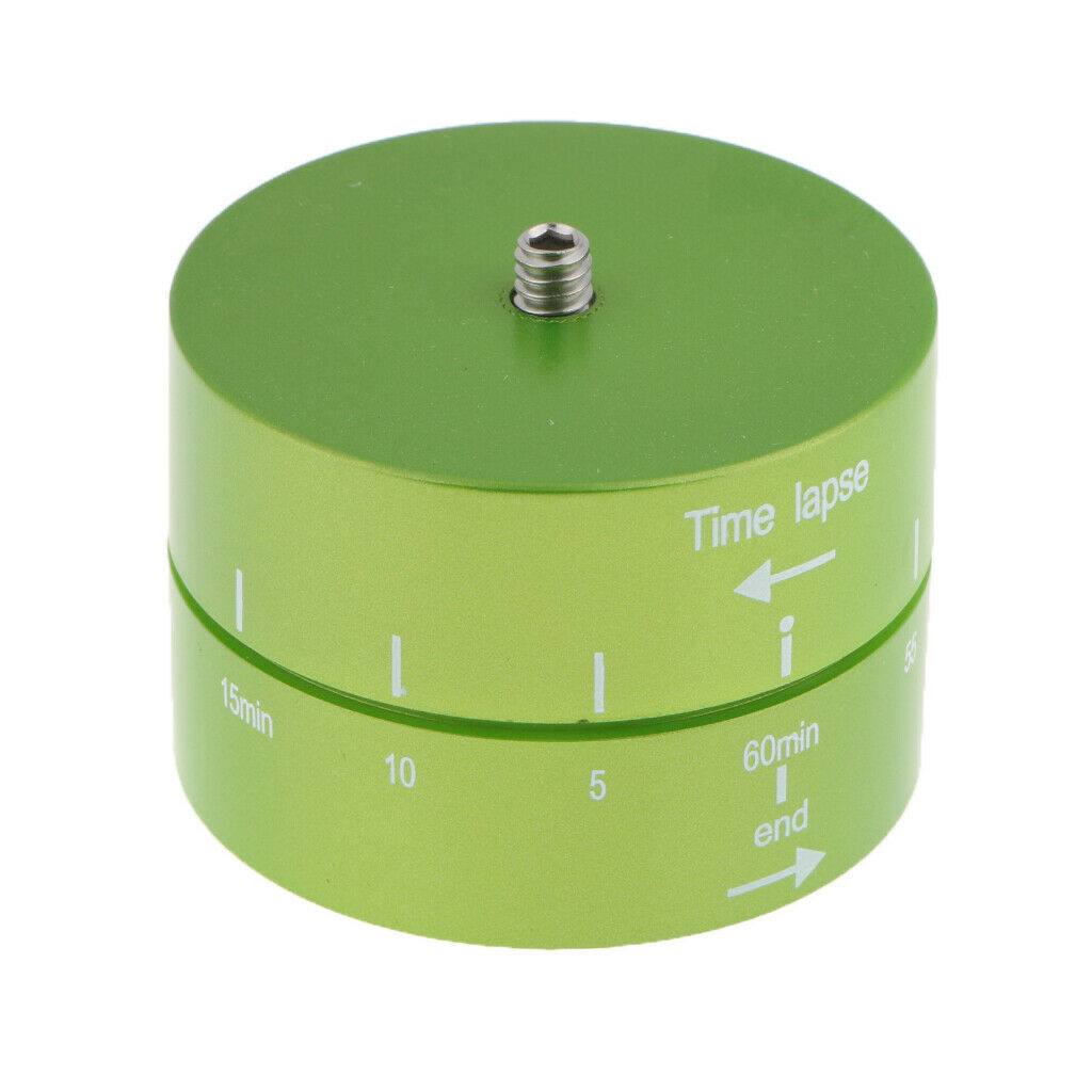 Panoramic 360 / 60-Minute Time Lapse Tripod Head for GoPro Smartphone Green