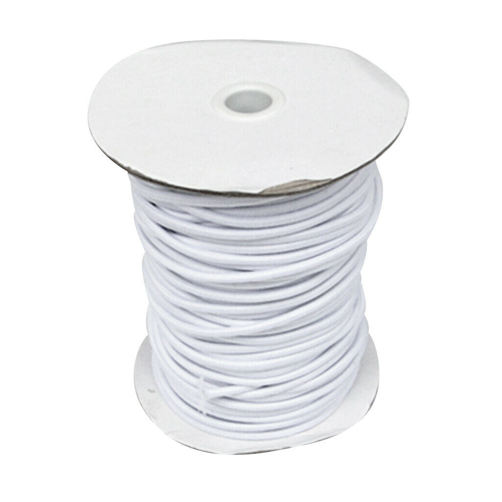 White Elastic Bungee / Shock Cord Marine Rope UV Resistant, 4mm x 5 Meters