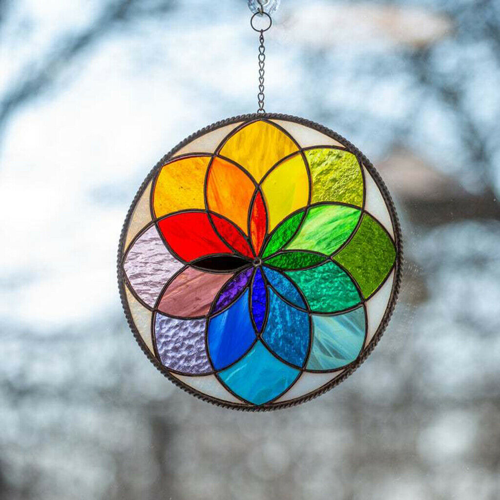 Acrylic Colorful Rainbow Decor Hanging Courtyard Garden Outdoor Decoration