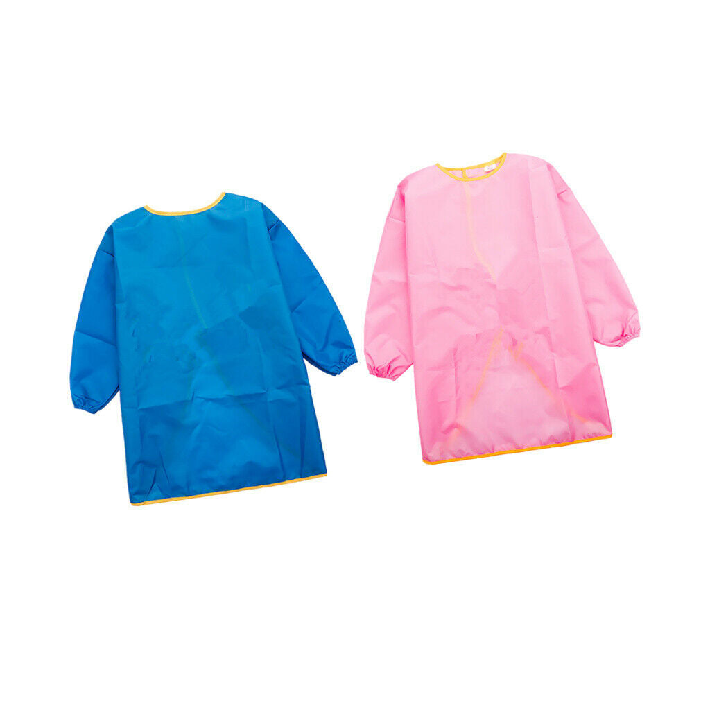 1 Set Children Long Sleeve Apron Painting Apron for 105-130