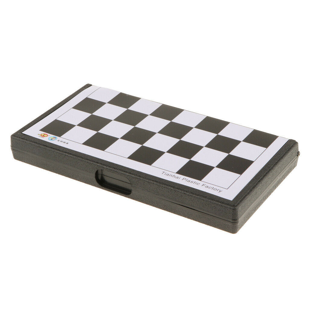 Chess Game Set, Checkers Game Board Foldable International Draught Chess Game
