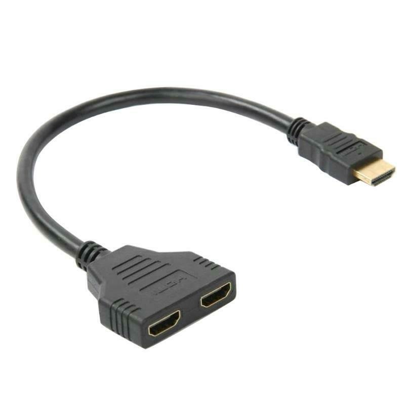 HDMi-Compatible 2 Two Port Y Splitter High-def 1080P 1 Male To Double Female