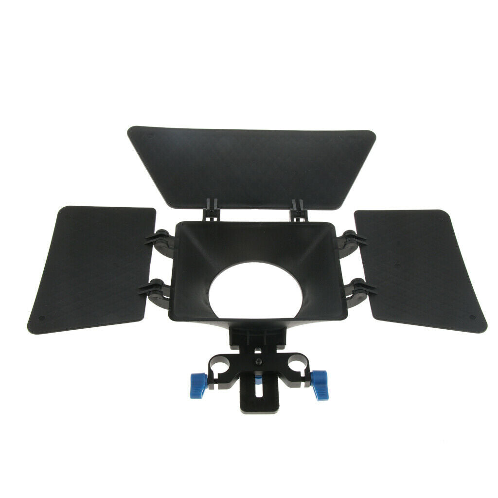 Professional DSLR Swing-away Matte Box Sunshade for 15mm Rail Rod Rig System