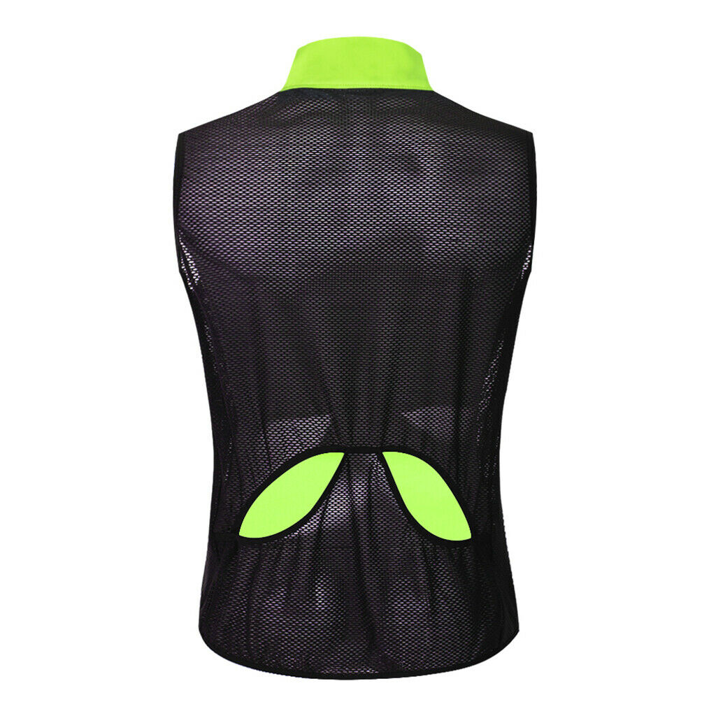 Cycling Vest Bicycle Quick Dry Running Riding Safety Vest Green M
