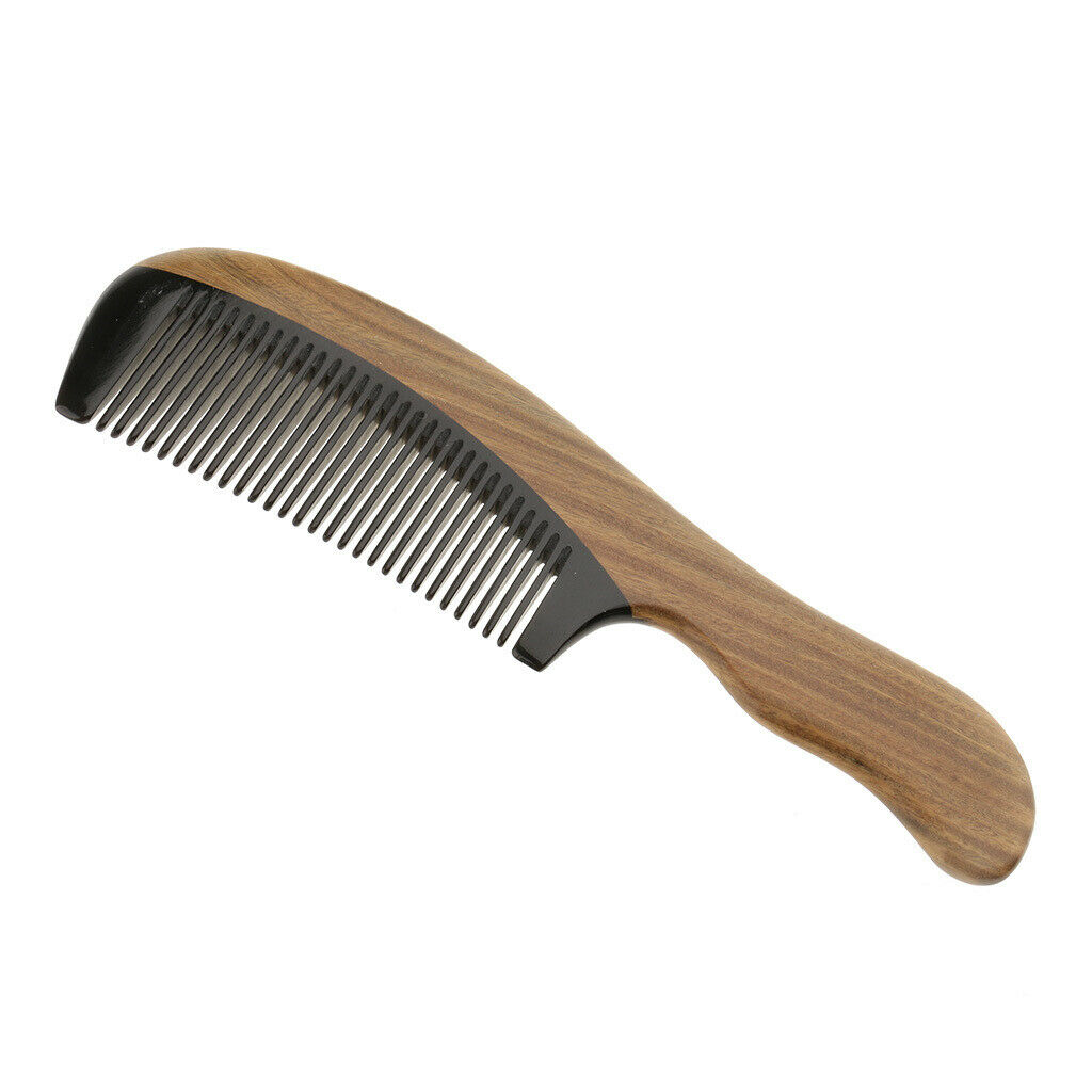 Sandalwood Hair Care Massage Comb Wooden Pocket Hairbrush Wide Tooth Brush