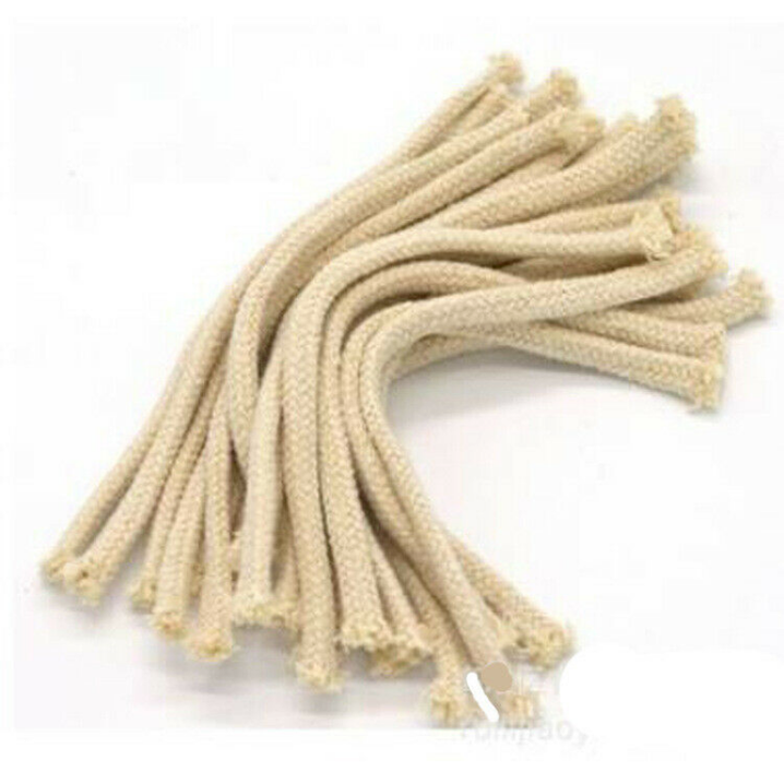 50pcs*15MM Long Cotton Wick Burner For Oil Kerosene Alcohol Lamp Torch