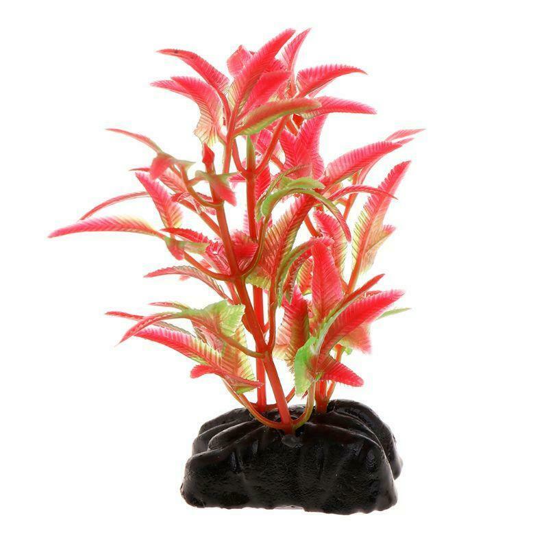 Aquatic Plant Aquarium Lifelike Plants Plastic Fish Tank Landscape Water Grass
