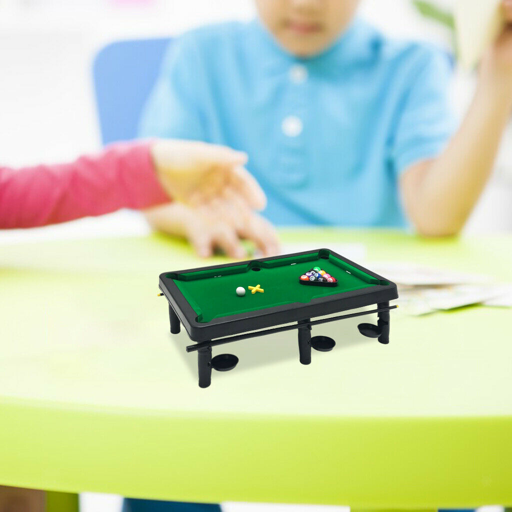 Mini Tabletop Pool Set Table Desktop Billiards Sets for Kids Children