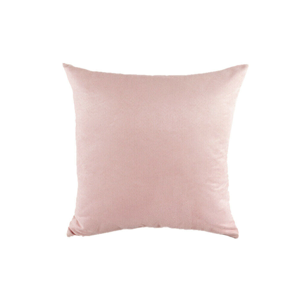 Pink Pillow Slip Square Pillow Cover Sofa Office Home Bedroom Decoration