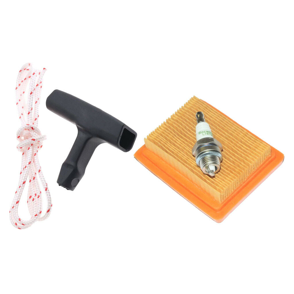 Starter Handle Pull Spark Plug Air Filter for Stihl FS120 FS200 FS250