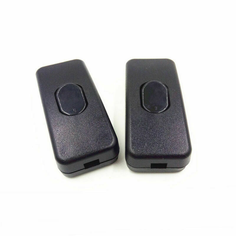 2Pcs In Line ON/OFF Rocker Light Switch 2A 110-250V Table Floor Lamp
