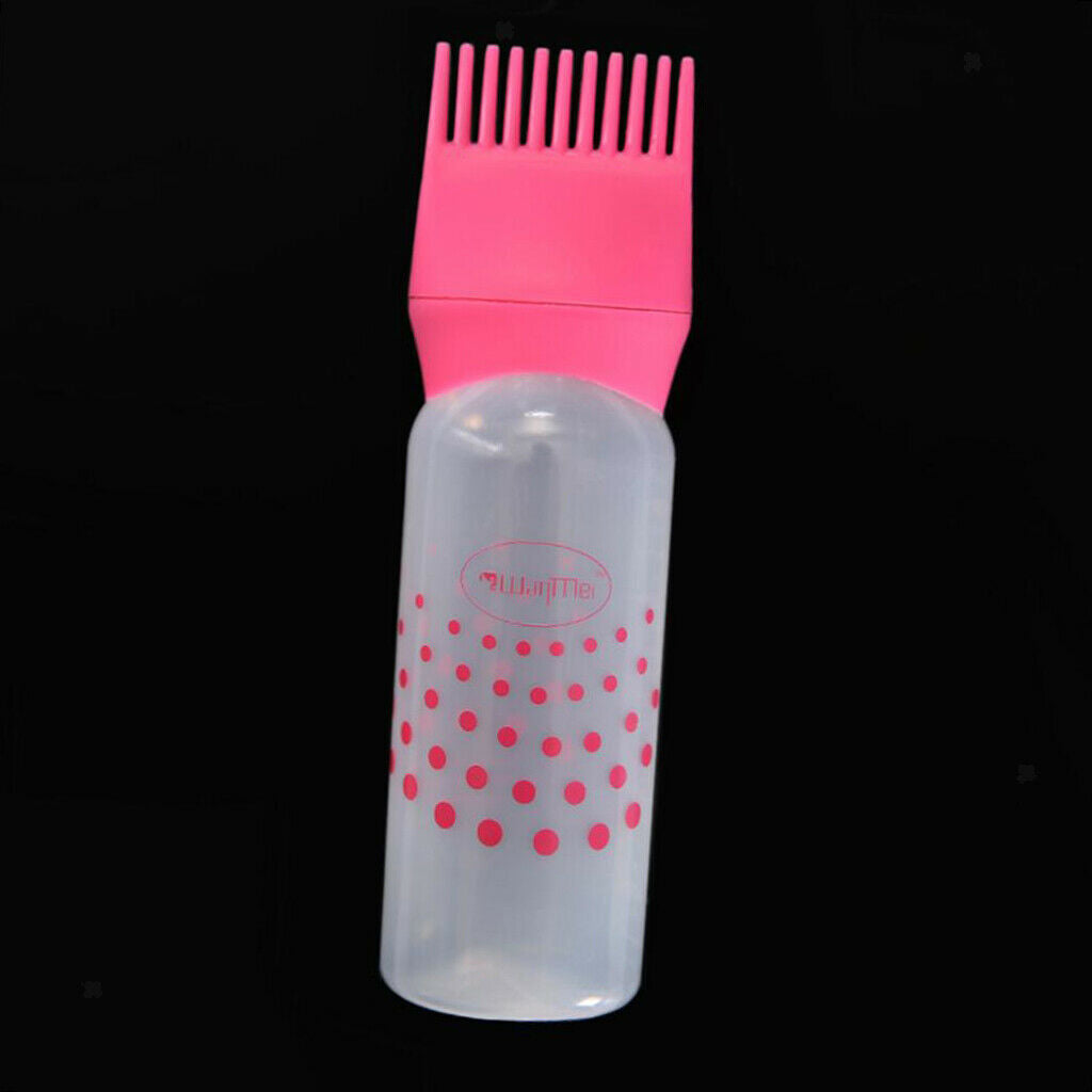120ml Reusable Hair Dye Dye Bottle Applicator Brush Highlighting Comb 3pcs