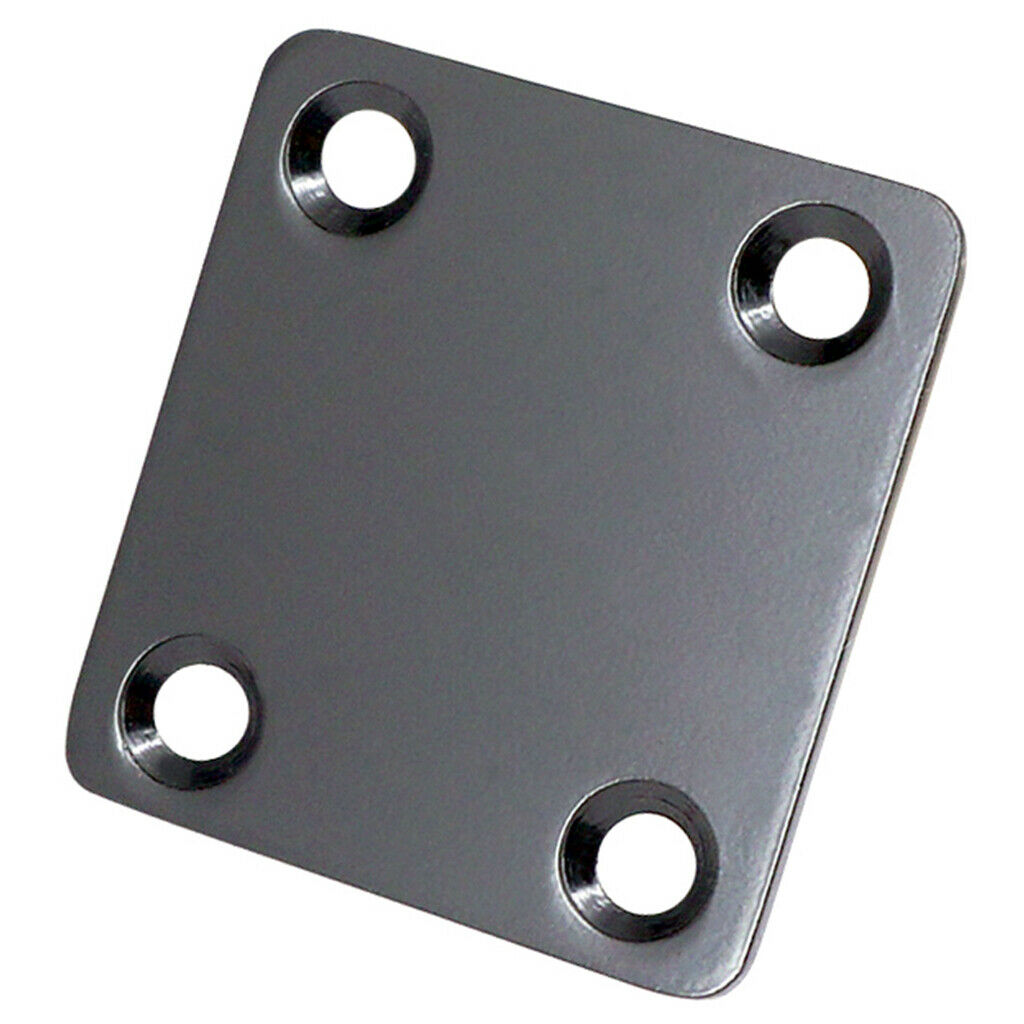 Black Metal Guitar 6.35mm Momo Boat Jack with Neckplate DIY Electric Guitar