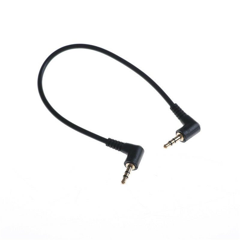 90 Degree Right Angled 3.5mm Jack Male To Male Stereo Audio Cable For CarL*w Rf