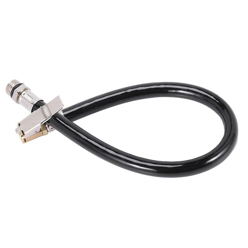 Car Truck 1/2" Male Thread Rubber Inflating Hose Air Tire Inflator 16.3" Q3U2U2