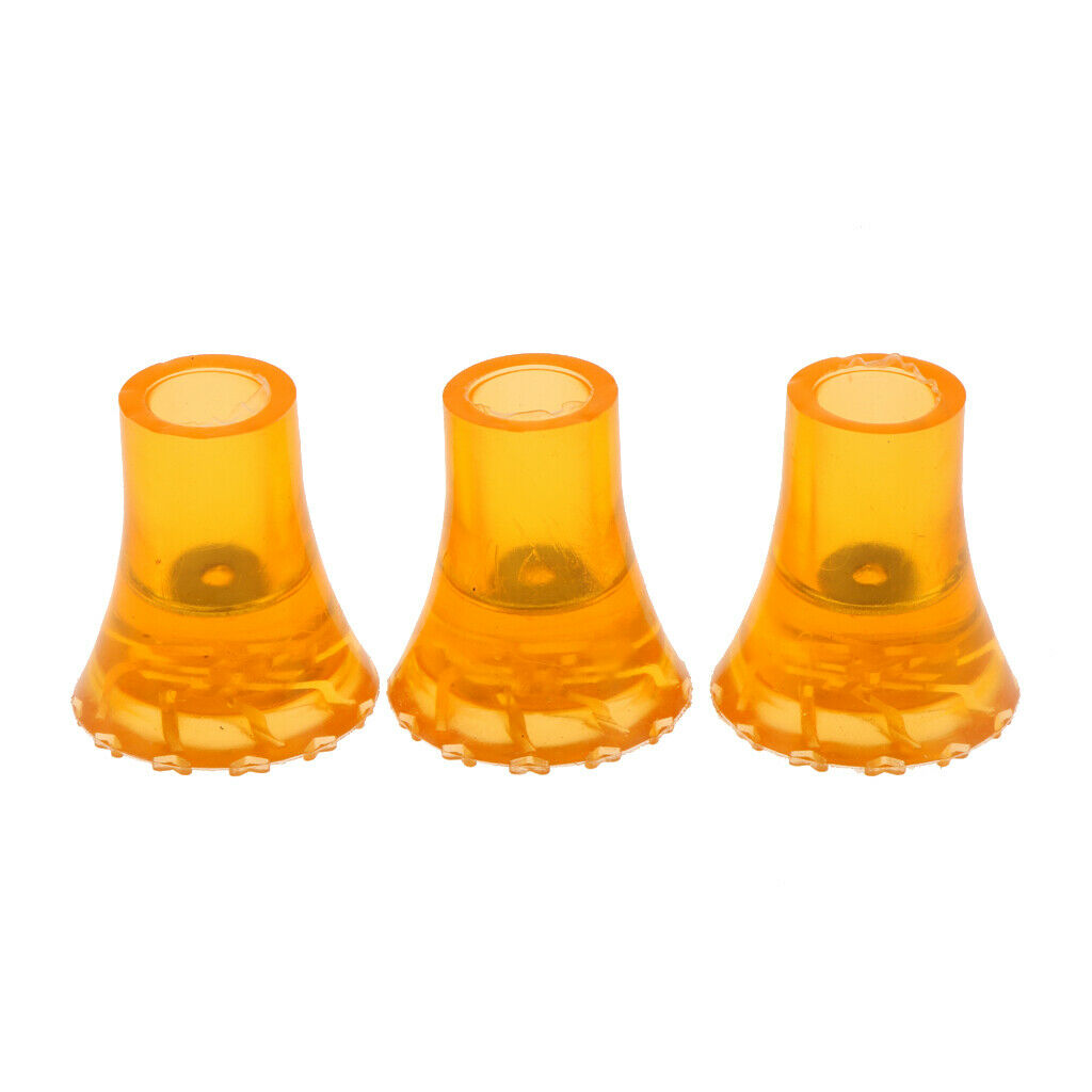 3pcs Crutch Tips Tire Grain Rubber Large Replacement Non Slip Anti Skid Durable