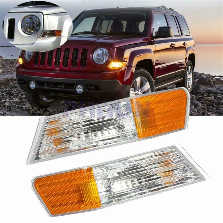 For Jeep Patriot 2007-2014 Front L&R Parking Turn Signal Light Lamp Housing 2x